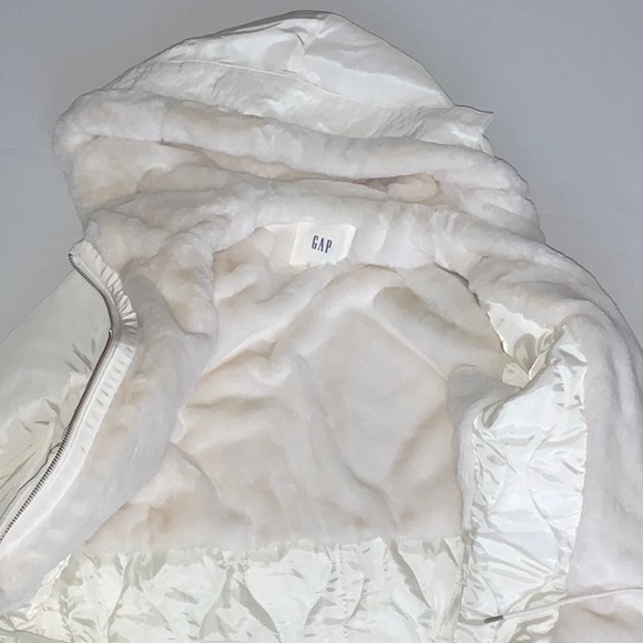 NWOT Gap Cream/ Off White Luxe Larka Jacket Coat - Size S (Fits like M) Gorgeous - Picture 3 of 9